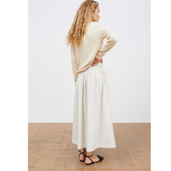 Skall Studio Dagny Nederdel, Light Blue/White Stripe